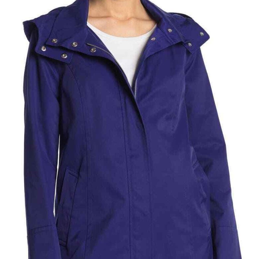 Cole Haan Cobalt Blue Rain Jacket